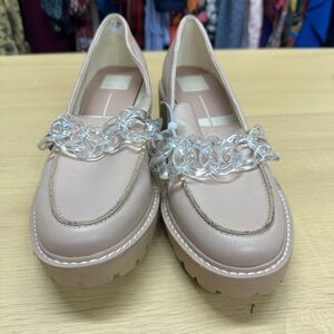 Dolce Vita Haris Leather Wedge Platform Loafers Blush Women’s Size 8.5 N…